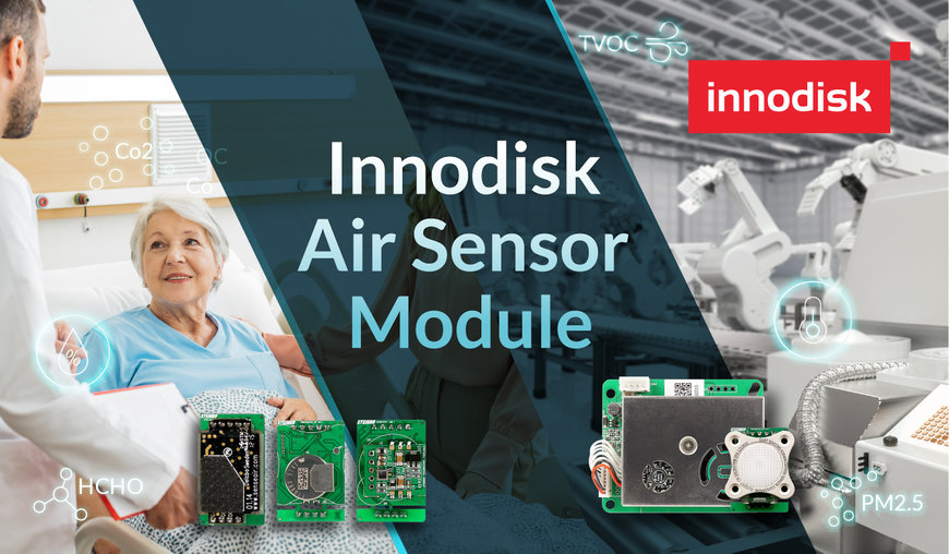 Innodisk presenta i nuovi sensori industriali su modulo per l’analisi dell'aria, aggiungendo valore alle applicazioni Edge AI